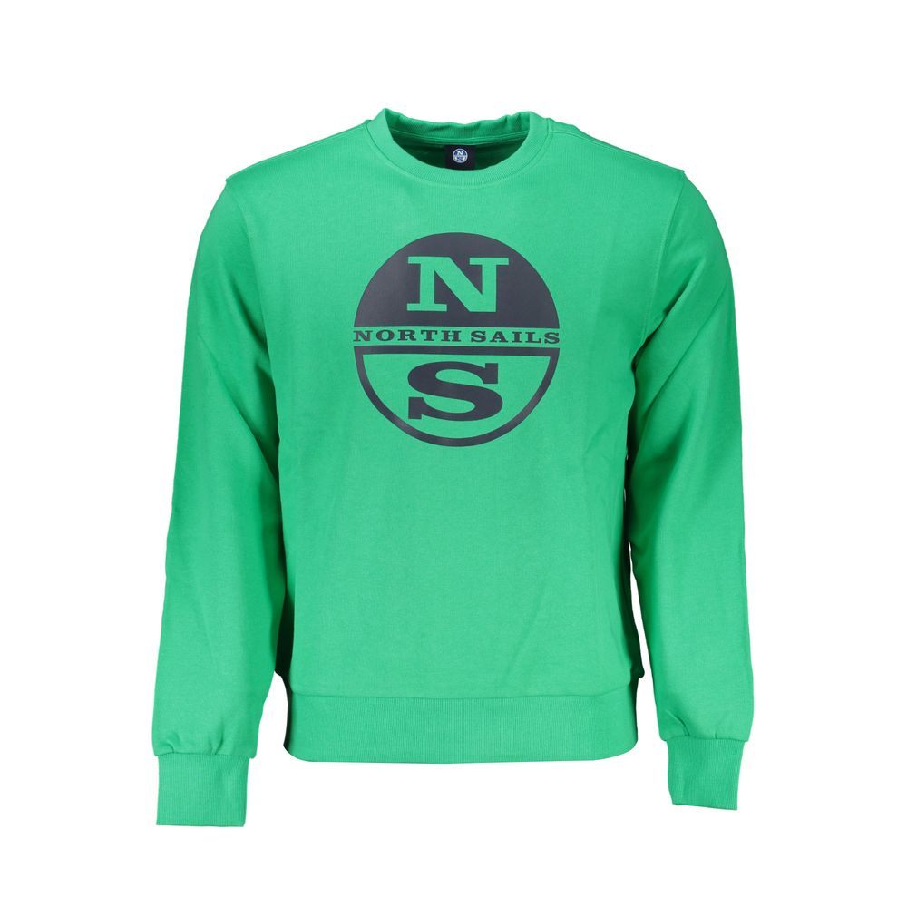 North Sails Green Cotton Men Sweater | Regal Royce