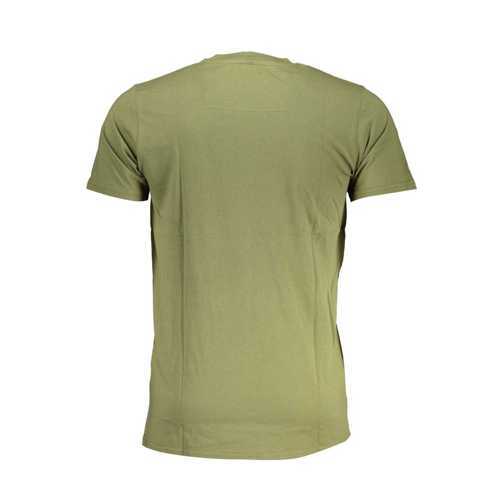 Cavalli Class Verde Cotton Men T-Shirt | Regal Royce