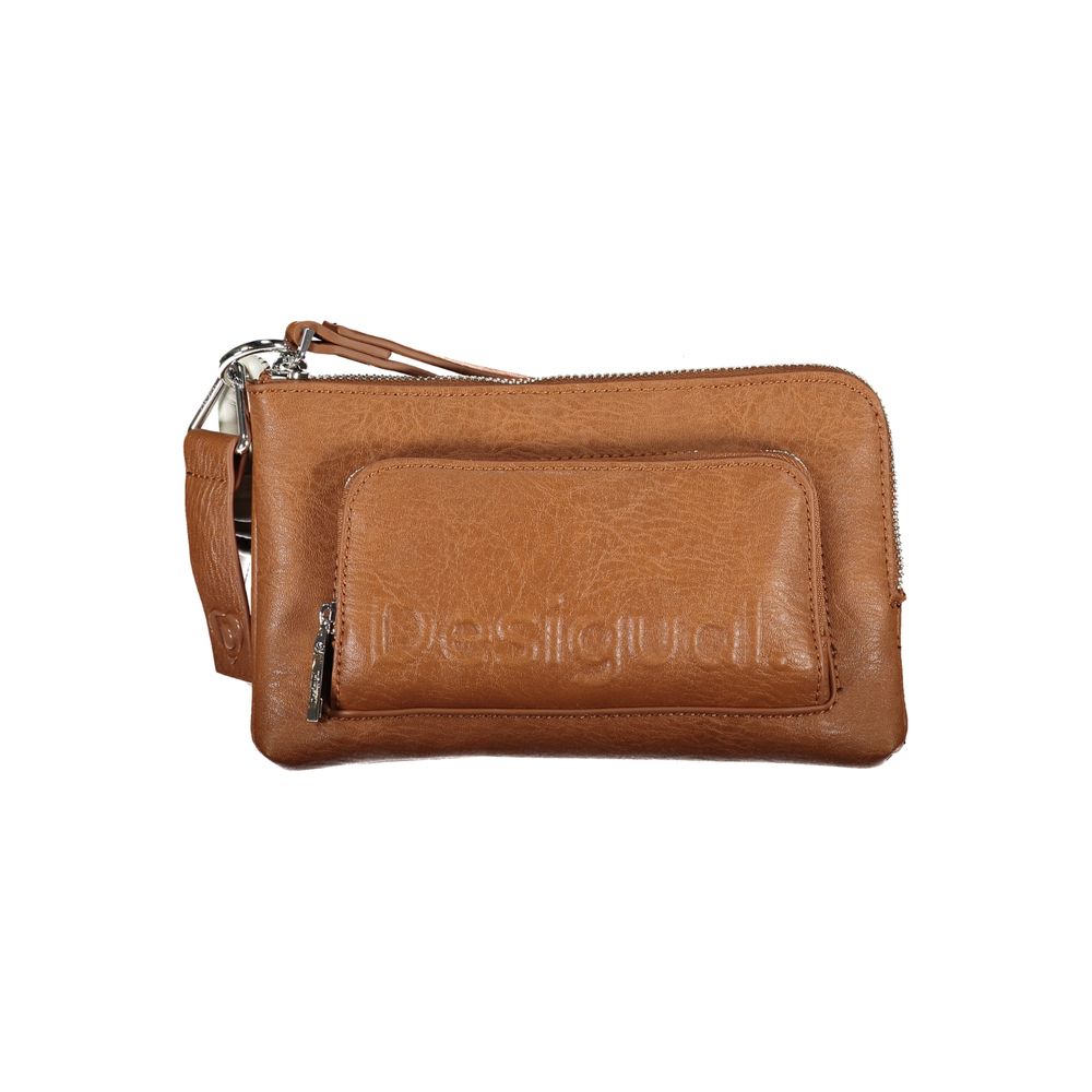 Desigual Marrone Poliuretano Women Shoulder Bag | Regal Royce