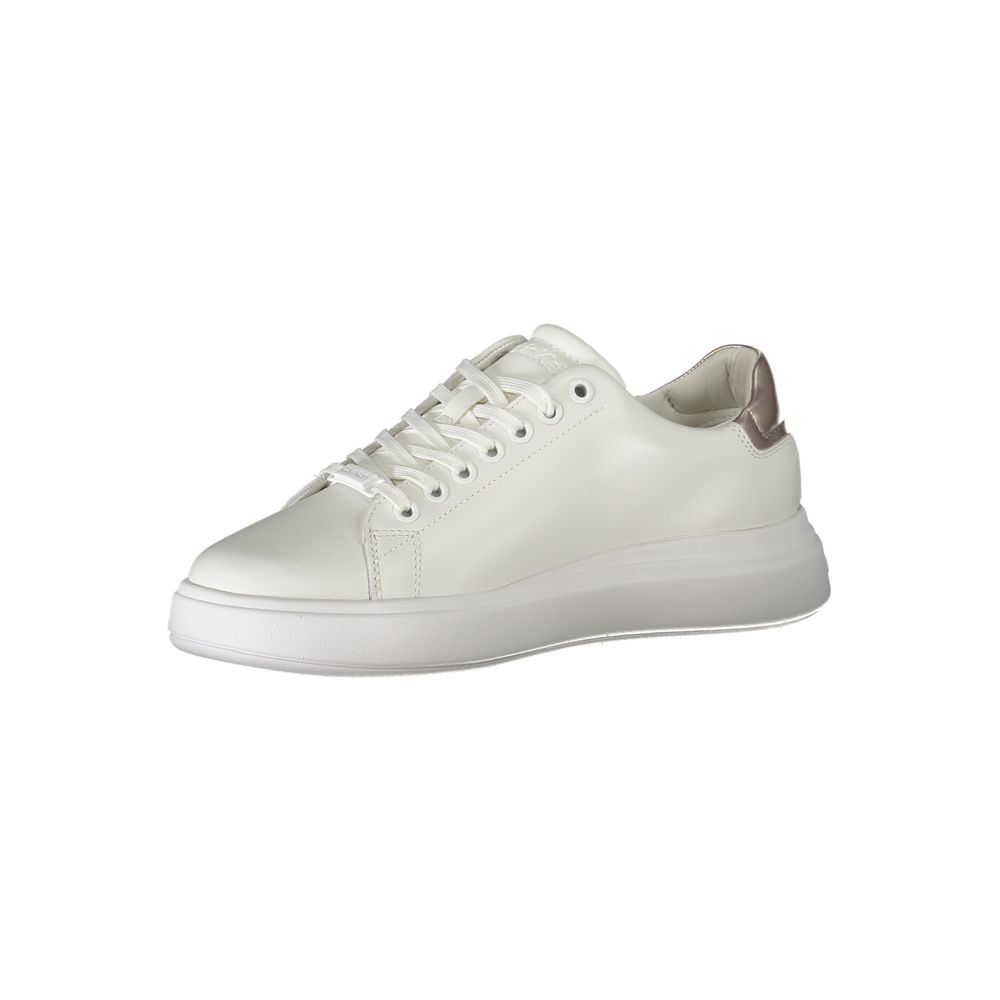 Calvin Klein White Leather Women Sneaker | Regal Royce