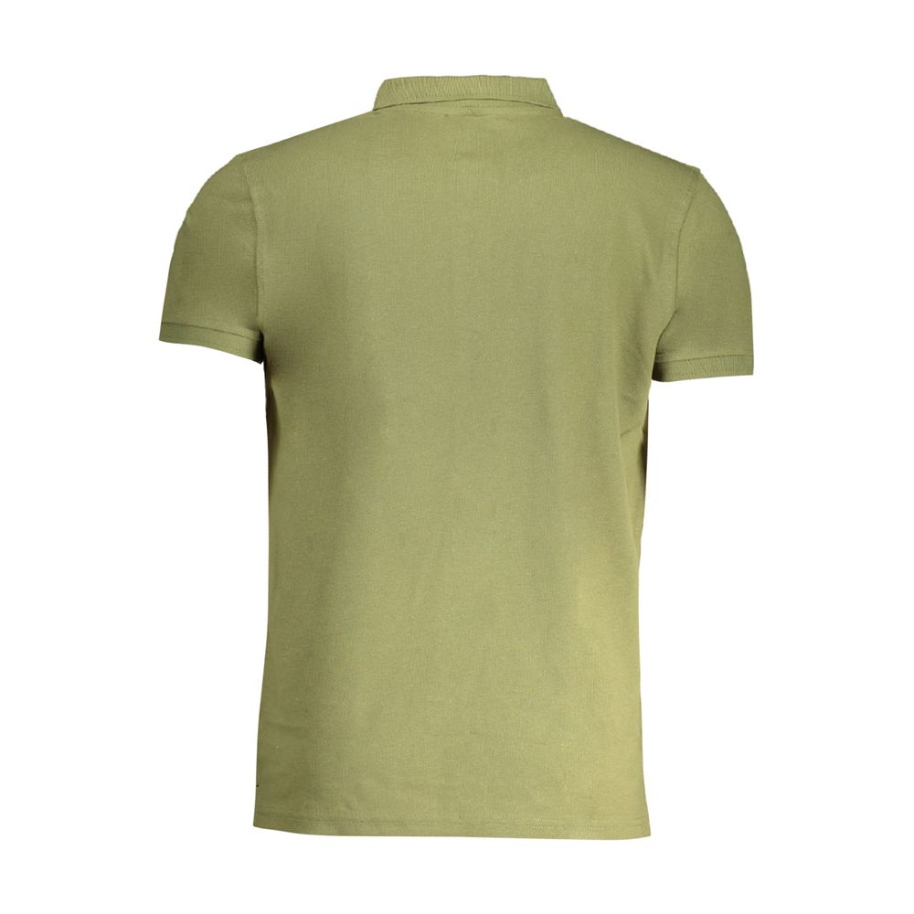 Cavalli Class Verde Cotton Men Polo Shirt | Regal Royce