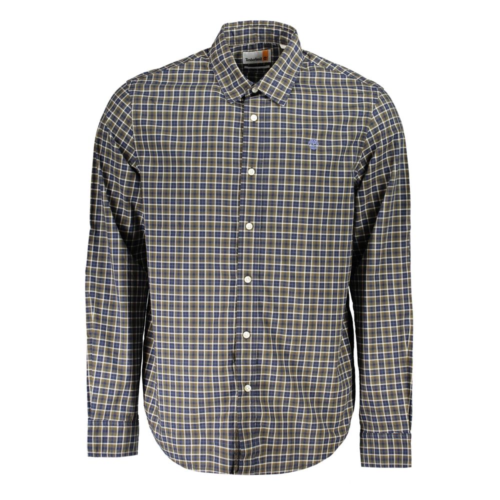 Timberland Blu Cotton Men Shirt | Regal Royce