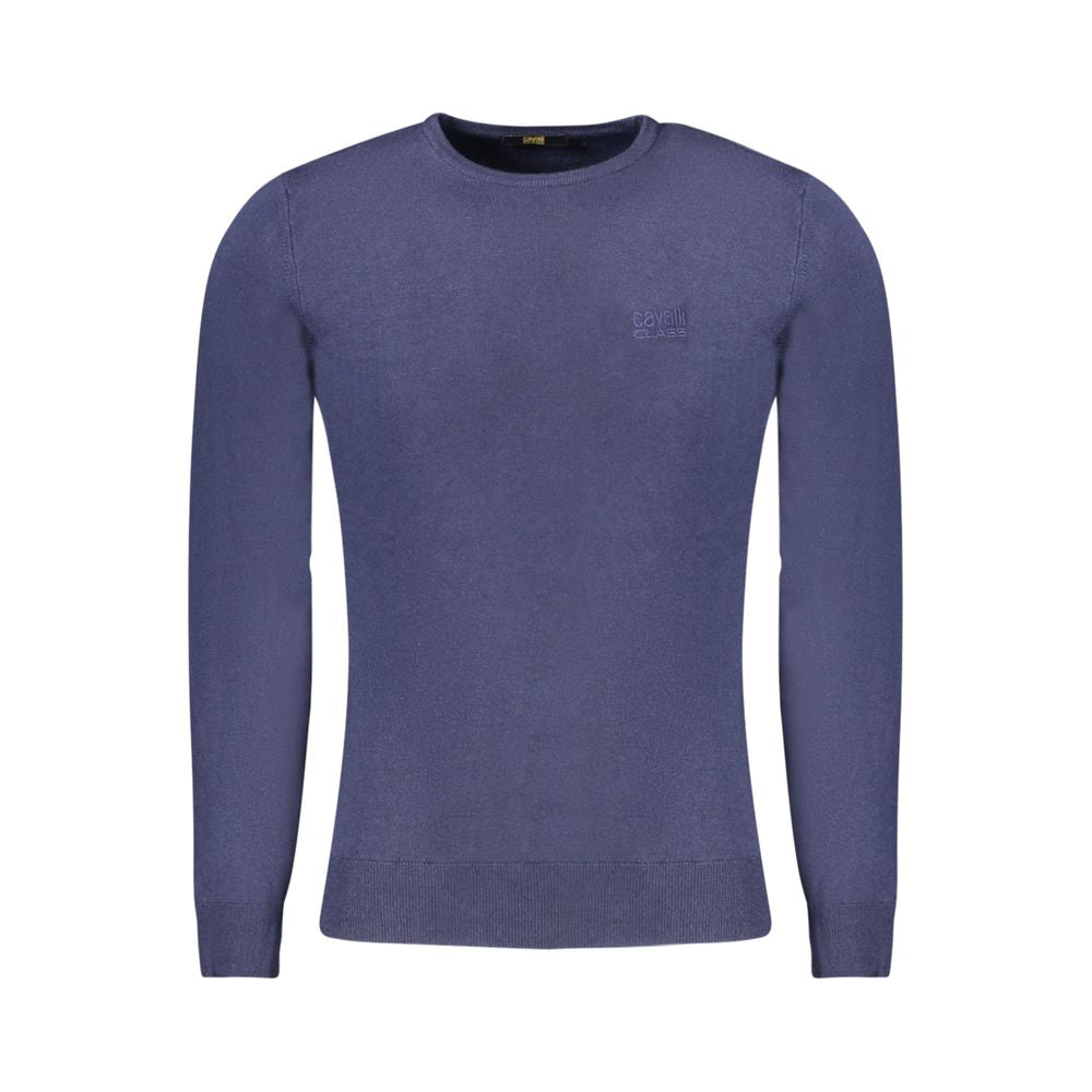 Cavalli Class Blu Viscosa Men Sweater | Regal Royce