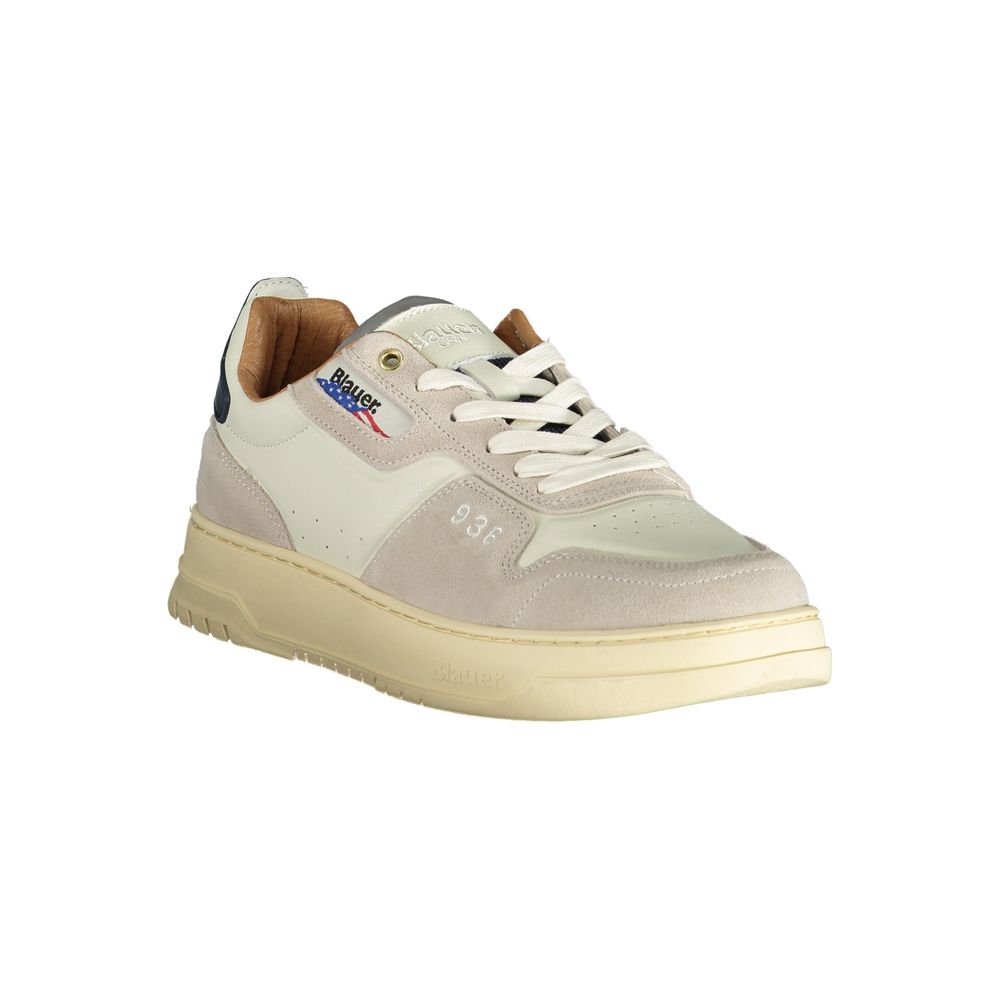 Blauer Bianco Poliuretano Men Sneaker | Regal Royce