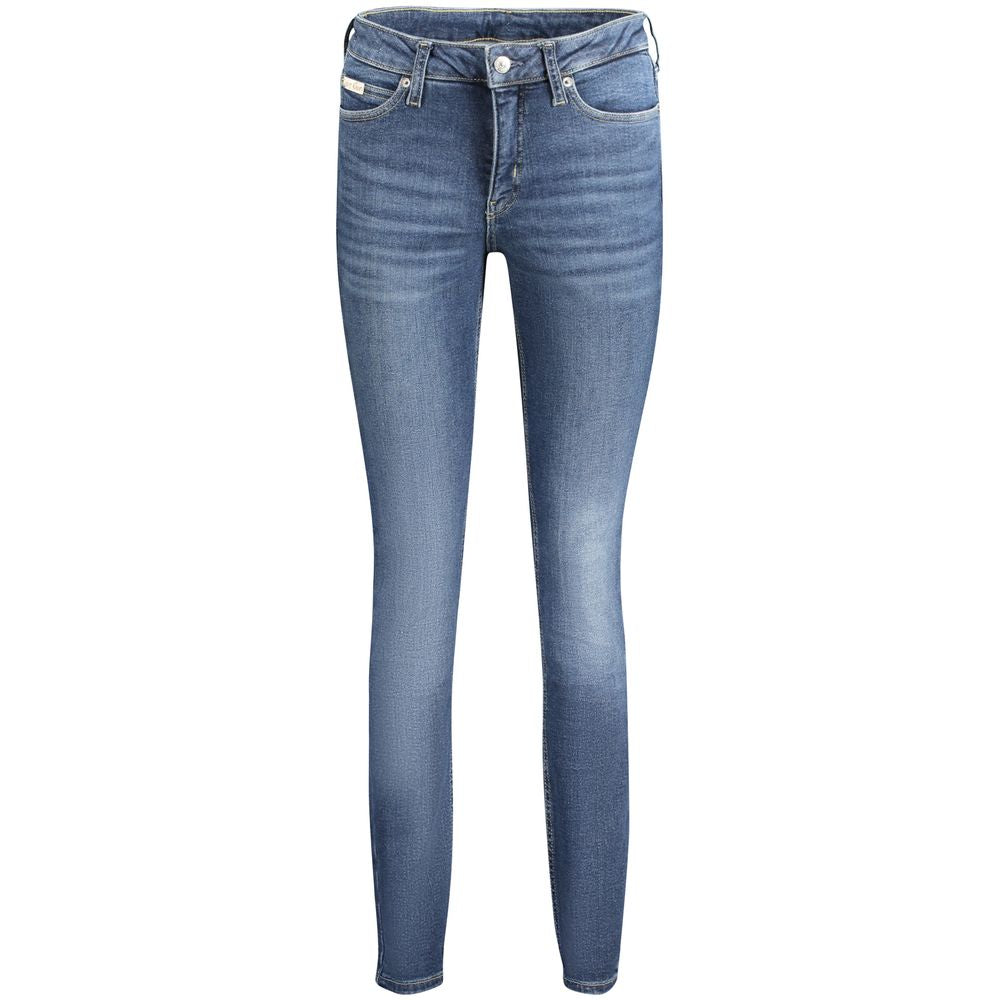 Calvin Klein Blu Cotton Women Jeans | Regal Royce