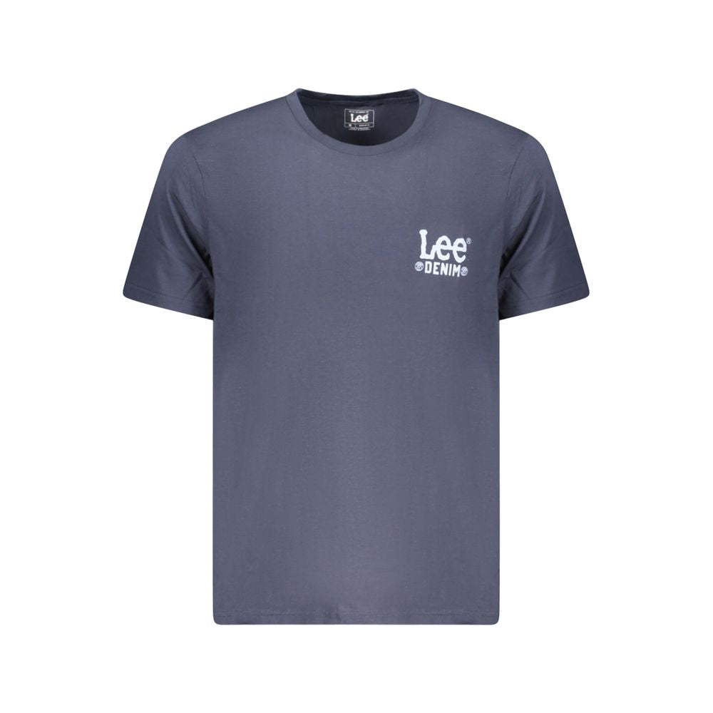 Lee Blu Cotton Men T-Shirt | Regal Royce