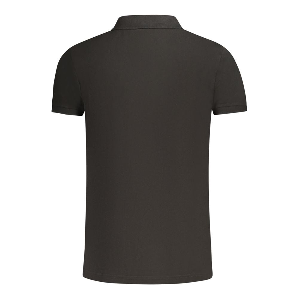 Fila Black Cotton Men Polo | Regal Royce