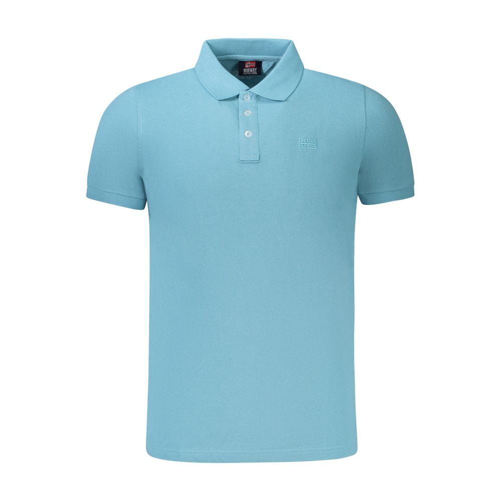 Norway 1963 Light Blue Cotton Men Polo Shirt