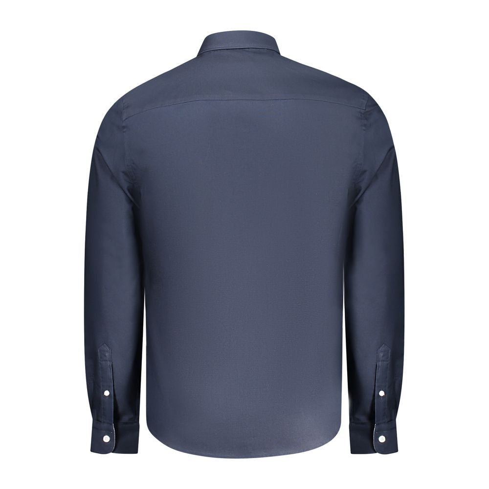North Sails Blue Cotton Men Shirt | Regal Royce