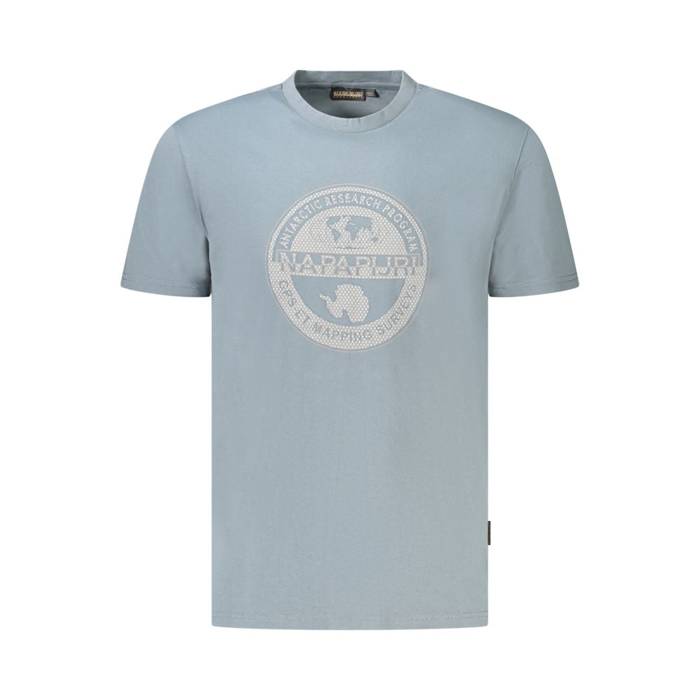 Napapijri Grigio Organic Cotton Men T-Shirt | Regal Royce