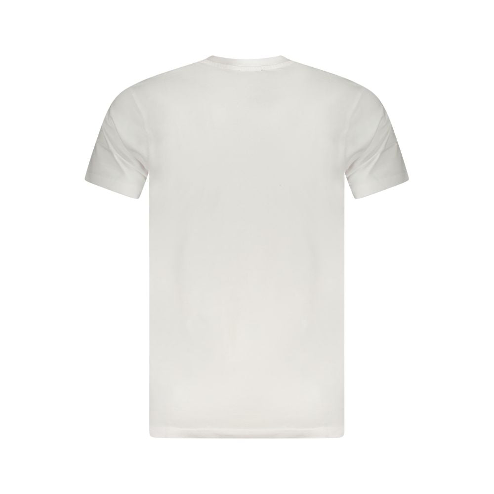 Cavalli Class Bianco Cotton Men T-Shirt | Regal Royce