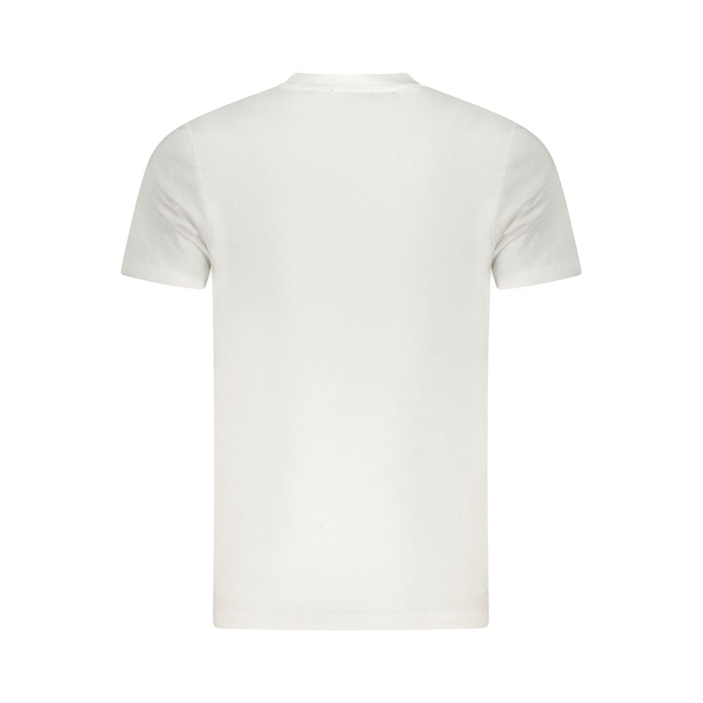 Cavalli Class Bianco Cotton Men T-Shirt | Regal Royce