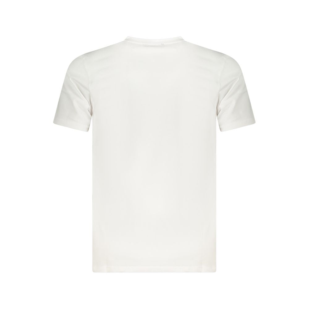 Cavalli Class Bianco Cotton Men T-Shirt | Regal Royce