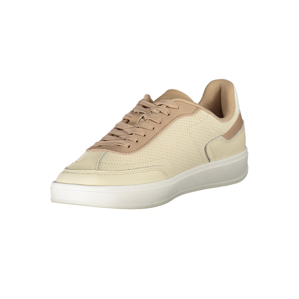 Tommy Hilfiger Beige Polyurethane Women Sneaker | Regal Royce