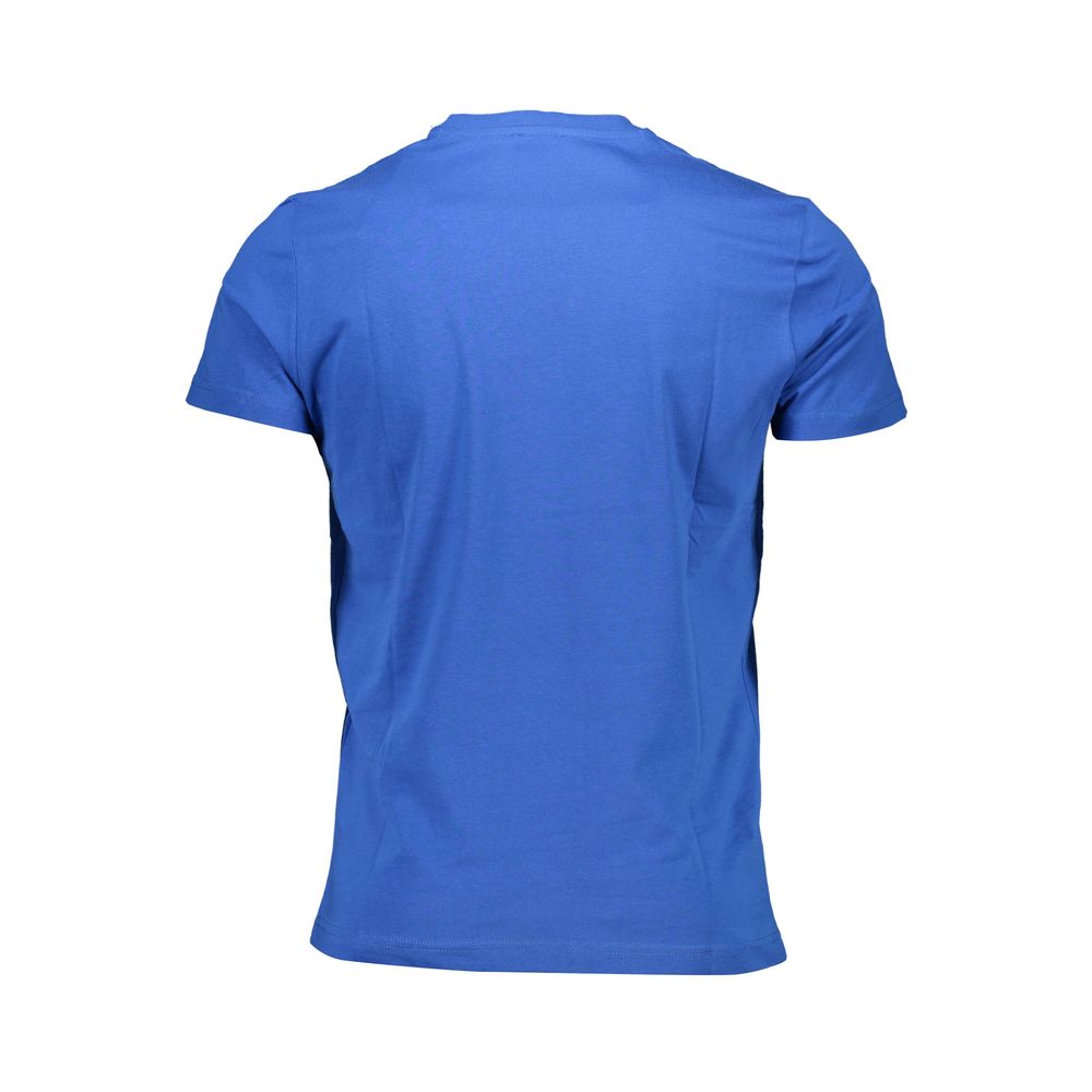 Diesel Blu Cotton Men T-Shirt | Regal Royce