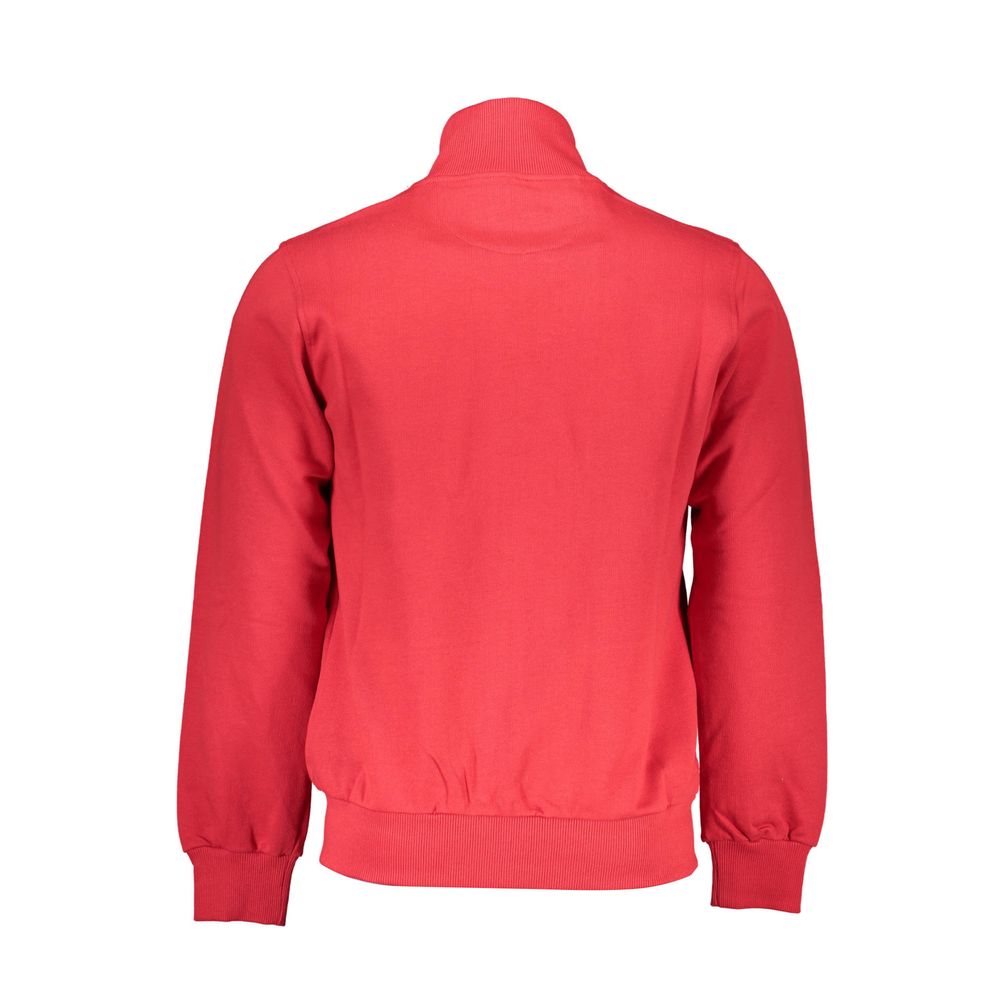 La Martina Rosso Cotton Men Sweatshirt | Regal Royce