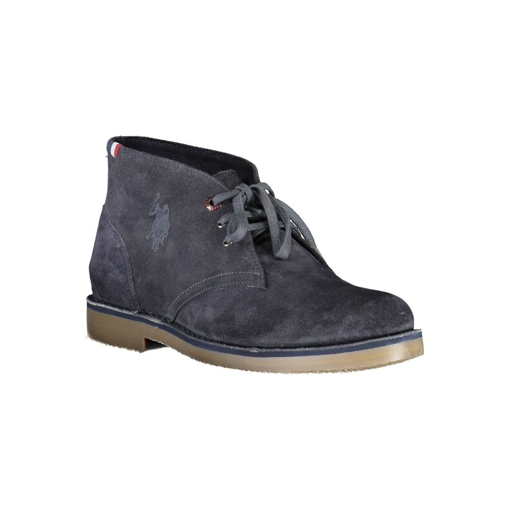 U.S. POLO ASSN. Blue Leather Men's Ankle Boot | Regal Royce