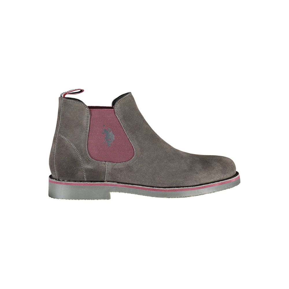 U.S. POLO ASSN. Grigio Leather Men Ankle Boot | Regal Royce