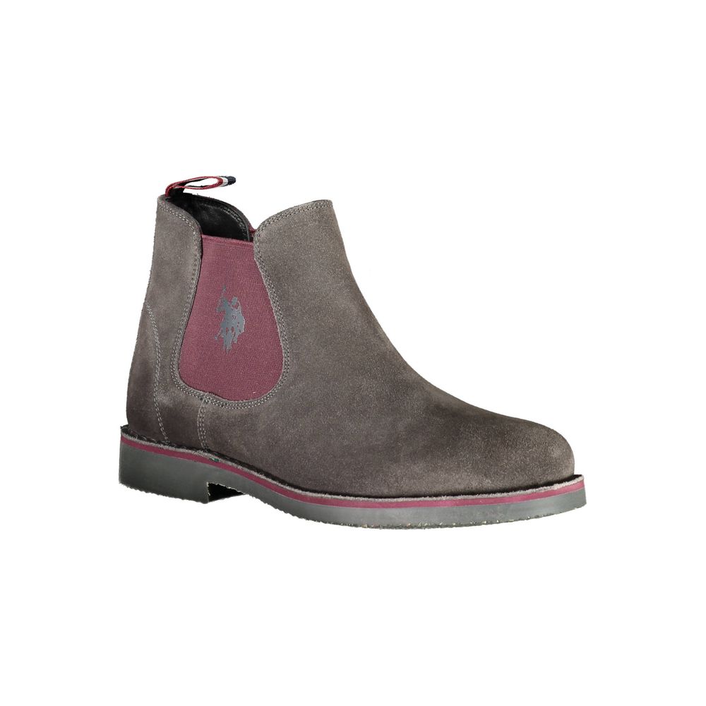 U.S. POLO ASSN. Grigio Leather Men Ankle Boot | Regal Royce