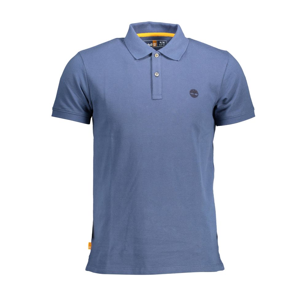 Timberland Blue Cotton Men Polo Shirt | Regal Royce