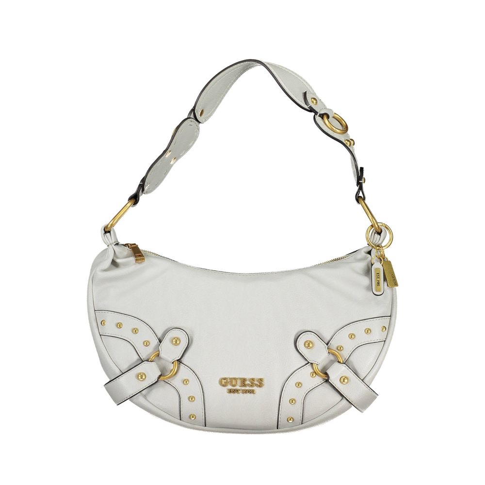 Guess Jeans Grigio Polyurethane Women Shoulder Bag | Regal Royce