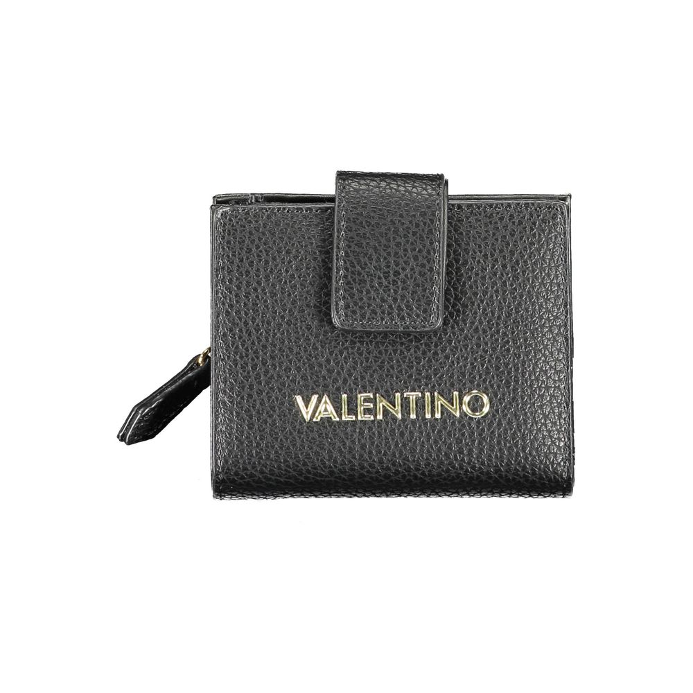 Mario Valentino Black Polyurethane Women Wallet | Regal Royce