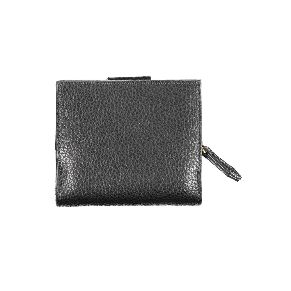 Mario Valentino Black Polyurethane Women Wallet | Regal Royce