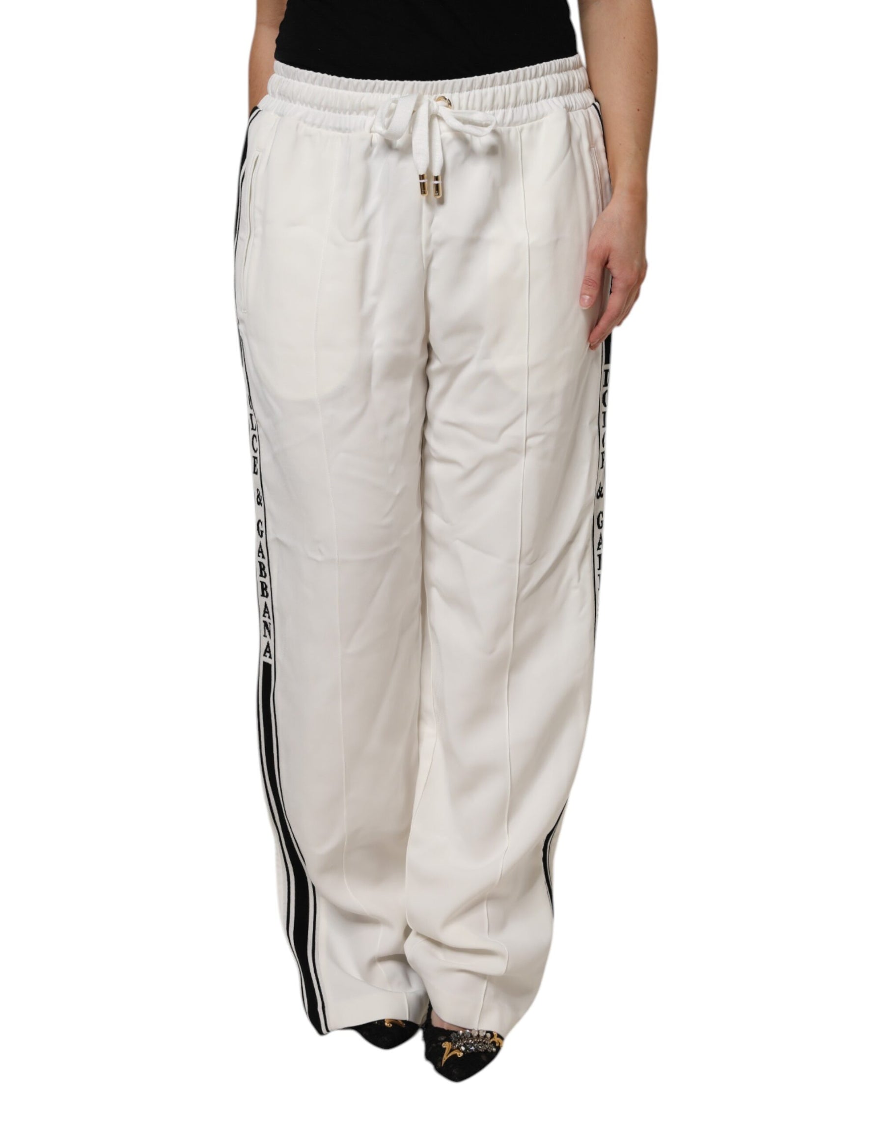 Dolce & Gabbana White Jogger Sweatpants Pants | Regal Royce