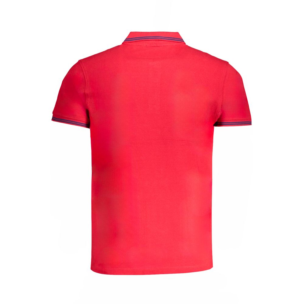 Cavalli Class Red Cotton Men Polo Shirt | Regal Royce