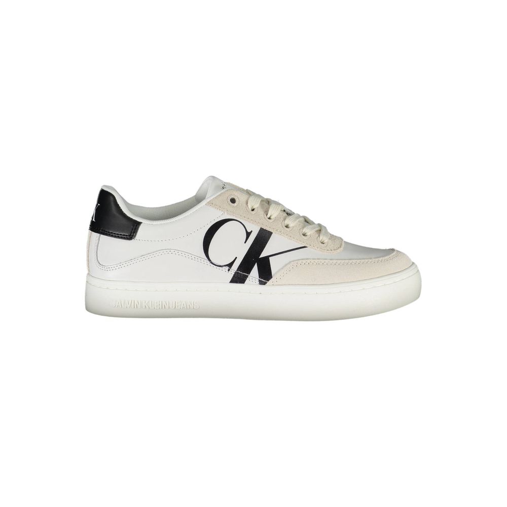 Calvin Klein White Leather Women Sneaker | Regal Royce
