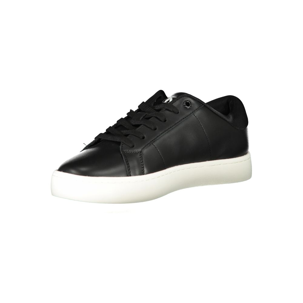 Calvin Klein Black Polyurethane Men's Sneaker | Regal Royce