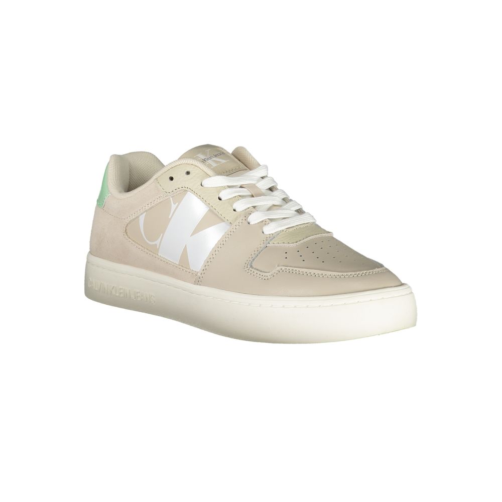 Calvin Klein Beige Polyurethane Women Sneaker | Regal Royce