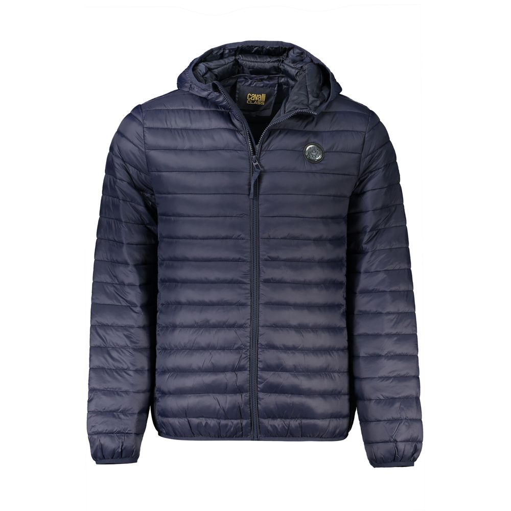 Cavalli Class Blue Polyamide Jacket | Regal Royce