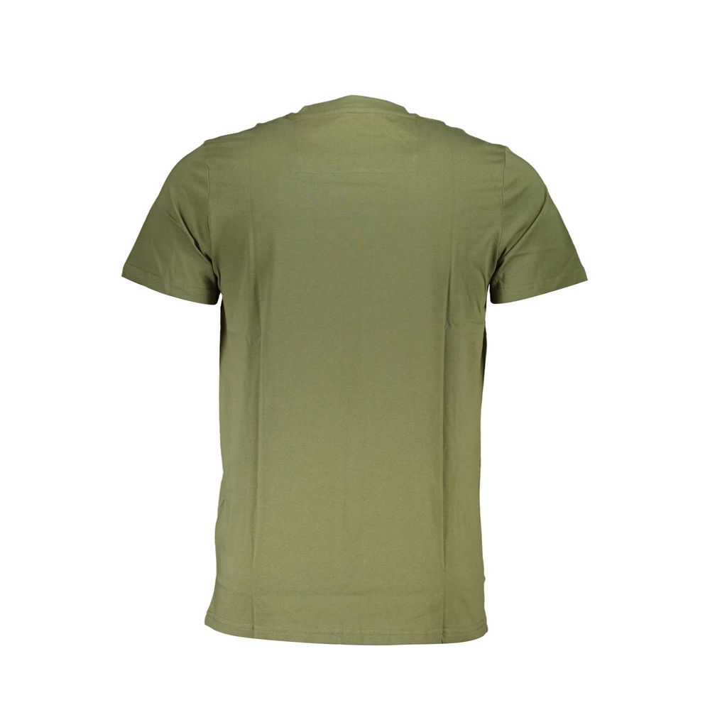 Cavalli Class Verde Cotton Men T-Shirt | Regal Royce