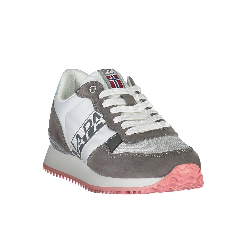 Napapijri White Polyester Women Sneaker | Regal Royce