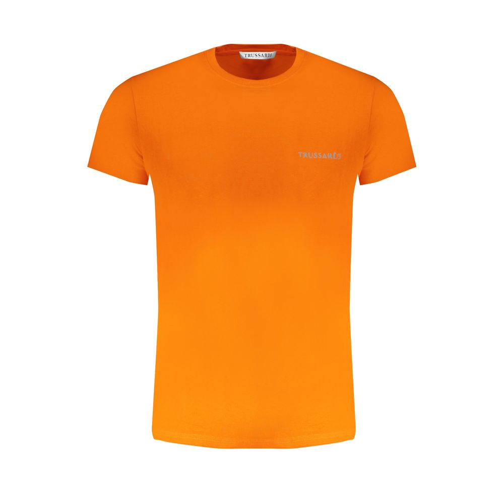 Trussardi Arancione Cotton Men T-Shirt | Regal Royce