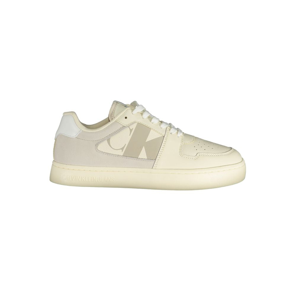 Calvin Klein Bianco Polyurethane Men Sneaker | Regal Royce