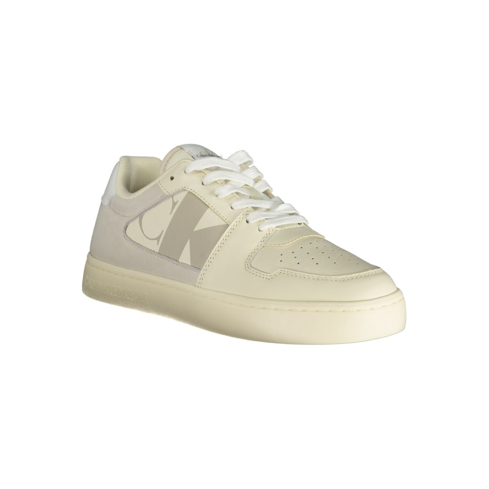 Calvin Klein Bianco Polyurethane Men Sneaker | Regal Royce
