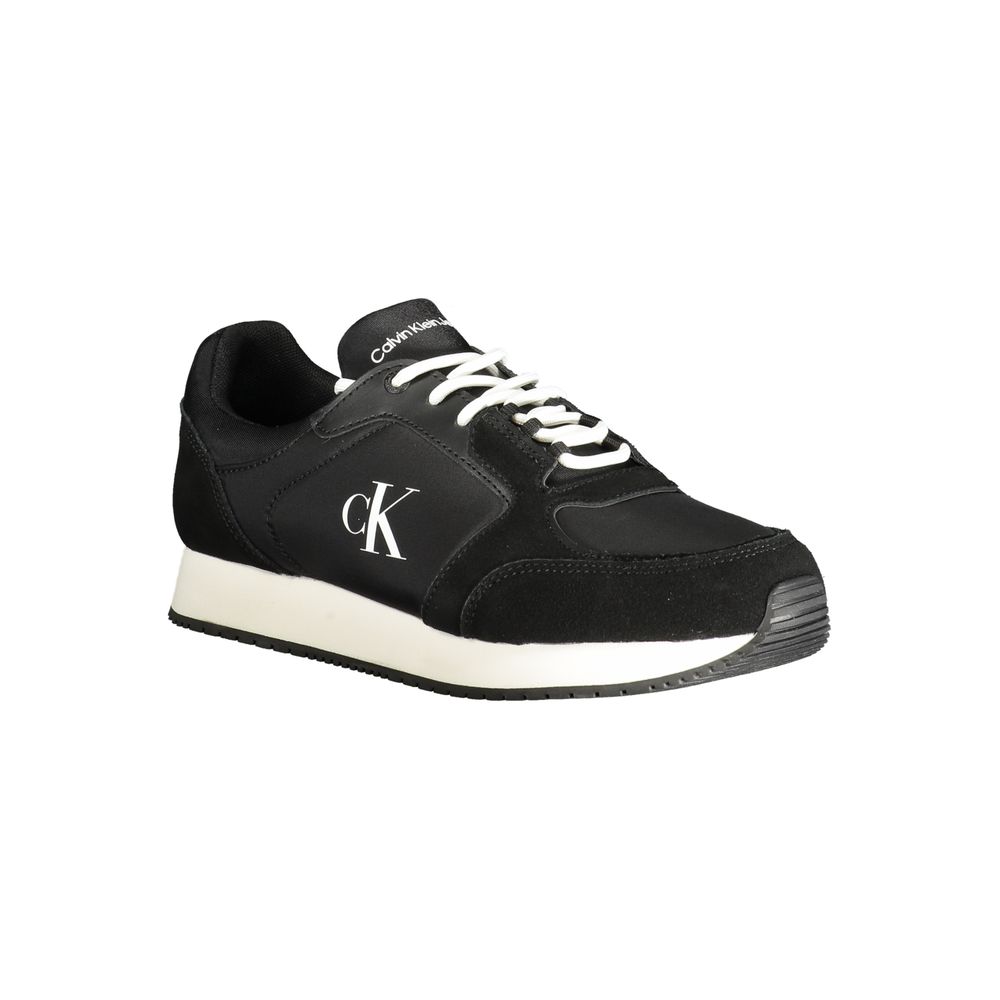 Calvin Klein Black Polyurethane Men's Sneaker | Regal Royce