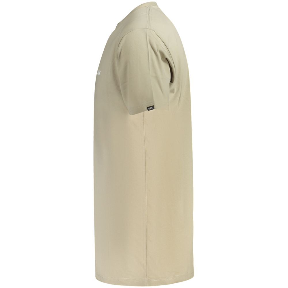 Vans Beige Cotton Men T-Shirt | Regal Royce