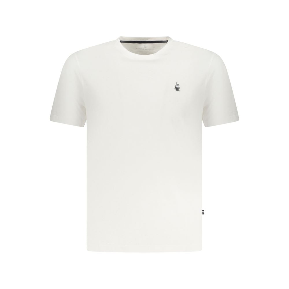 Marina Yachting Bianco Cotton Men T-Shirt | Regal Royce