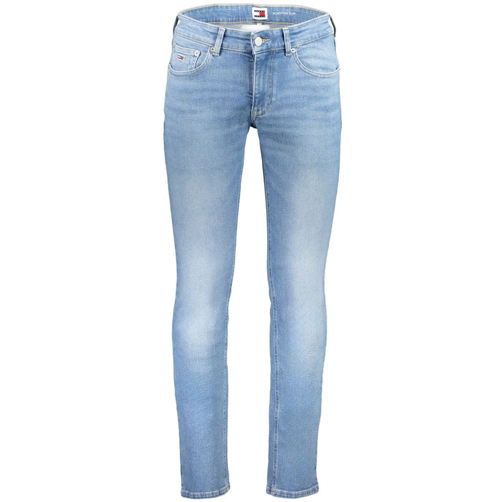 Tommy Hilfiger Azzurro Cotton Slim Men Jeans | Regal Royce
