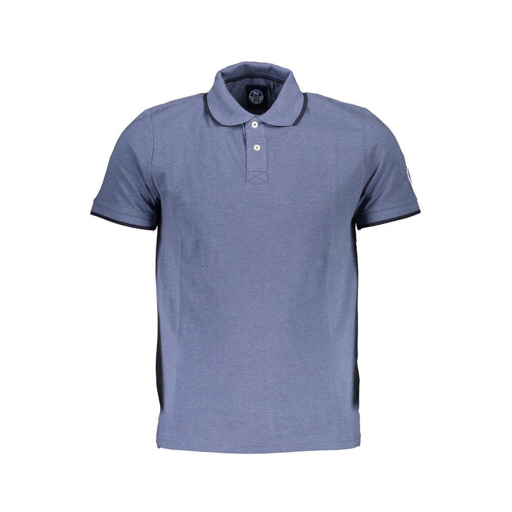 North Sails Blue Cotton Men Polo Shirt | Regal Royce