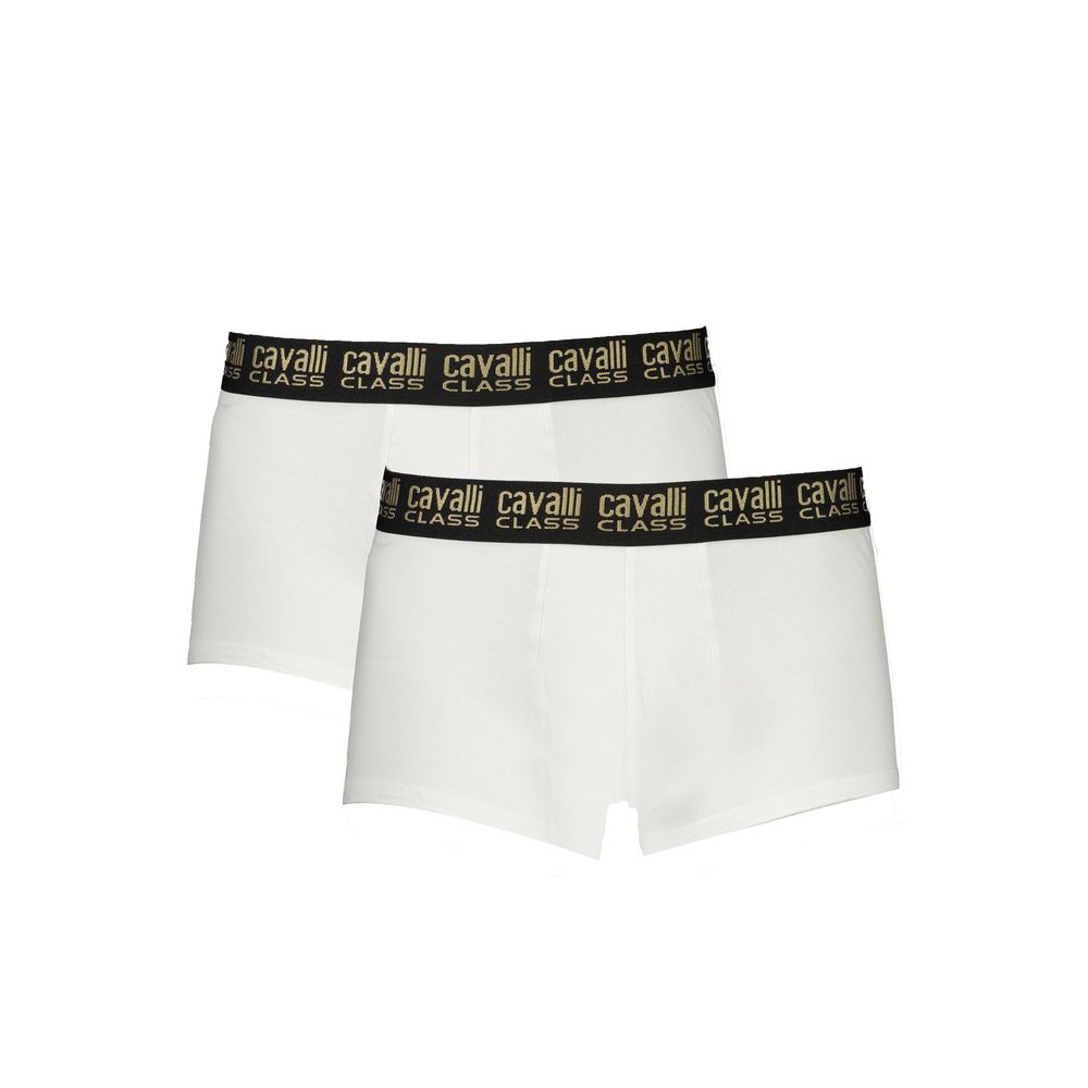 Cavalli Class White Cotton Men's Boxer Briefs | Regal Royce