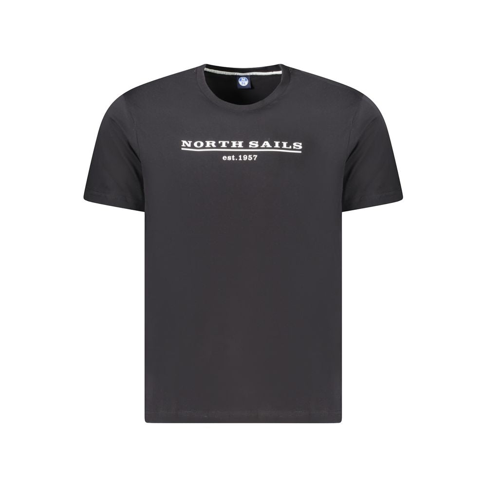 North Sails Black Cotton Men's T-Shirt | Regal Royce