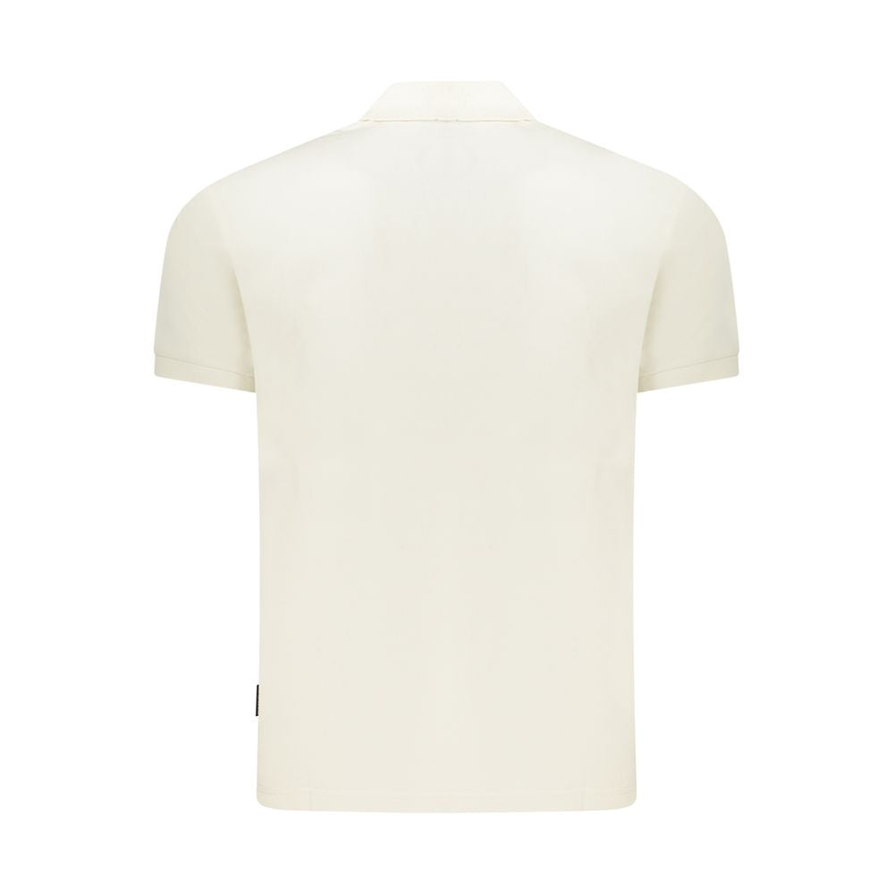 Napapijri White Cotton Men Polo | Regal Royce