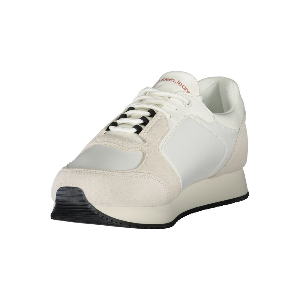 Calvin Klein White Leather Men Sneaker | Regal Royce