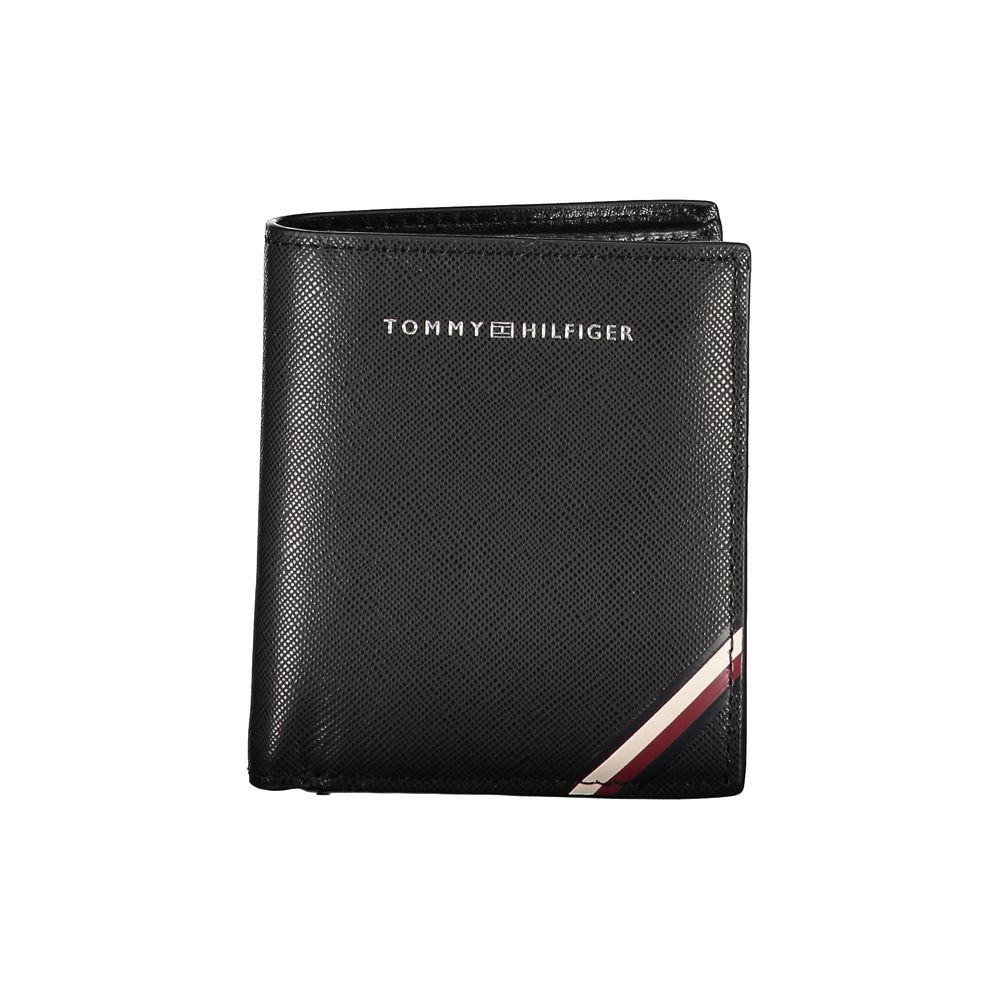 Tommy Hilfiger Black Leather Men's Wallet | Regal Royce
