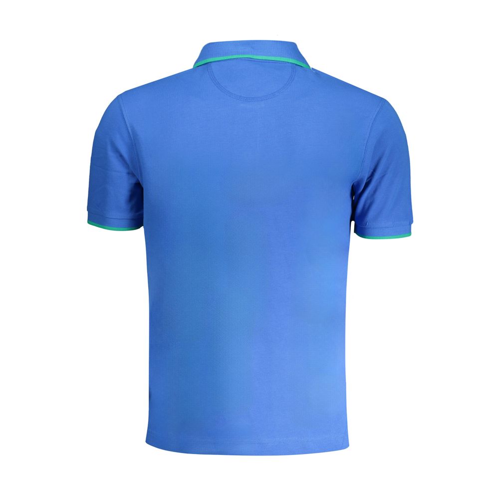 La Martina Blue Cotton Polo Shirt | Regal Royce