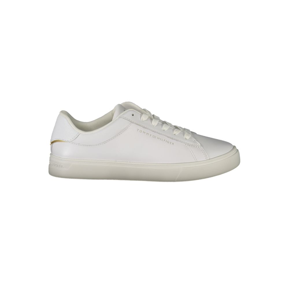 Tommy Hilfiger Bianco Polyurethane Women Sneaker | Regal Royce